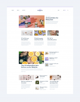 Blog page