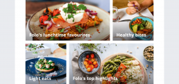 Highlights section of the Folo homepage